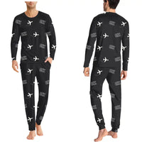 Thumbnail for Chiang Mai International Airport (CNX) Pajamas - Men Pajamas - Black
