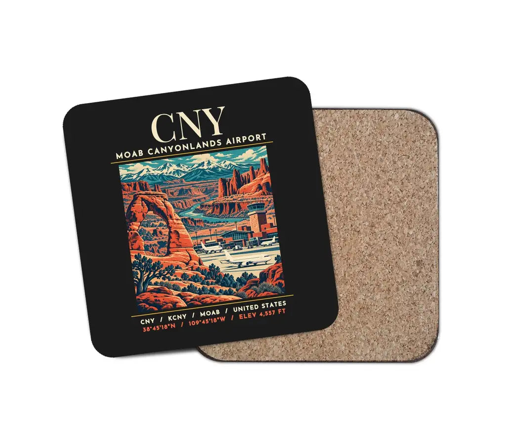 CNY - Poster - Coaster - Black