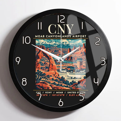 CNY - Poster - Wall Clock Framed - Black