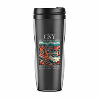 Thumbnail for Moab Canyonlands Regional Airport (CNY) Travel Mugs - Poster - Plastic (No Holder) - Gray