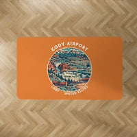 Thumbnail for Yellowstone Regional Airport (COD) Carpets - Carpet Rectangle - Badge - Orange V2