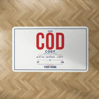 Thumbnail for Yellowstone Regional Airport (COD) Carpets - Carpet Rectangle - ID Tag + Name - White V2