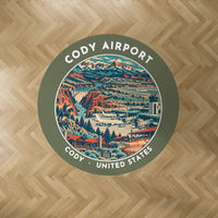 Thumbnail for Yellowstone Regional Airport (COD) Carpets - Carpet Round - Badge - Green Army V2