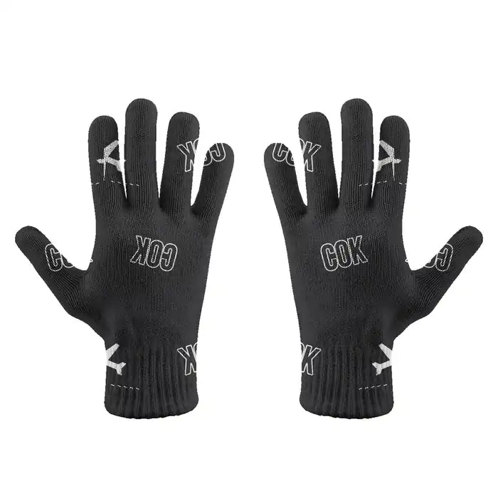 Cochin International Airport Kochi (COK) Gloves - Gloves - Full - Pattern - Black
