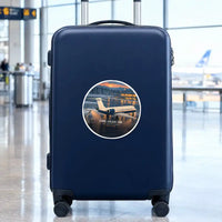 Thumbnail for COMAC C909 ARJ21-700 - 3D + Name - Circle Sticker - Suitcase