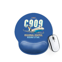 Thumbnail for COMAC C909 ARJ21-700 - Cartoon - Ergonomic Mouse Pad - Blue