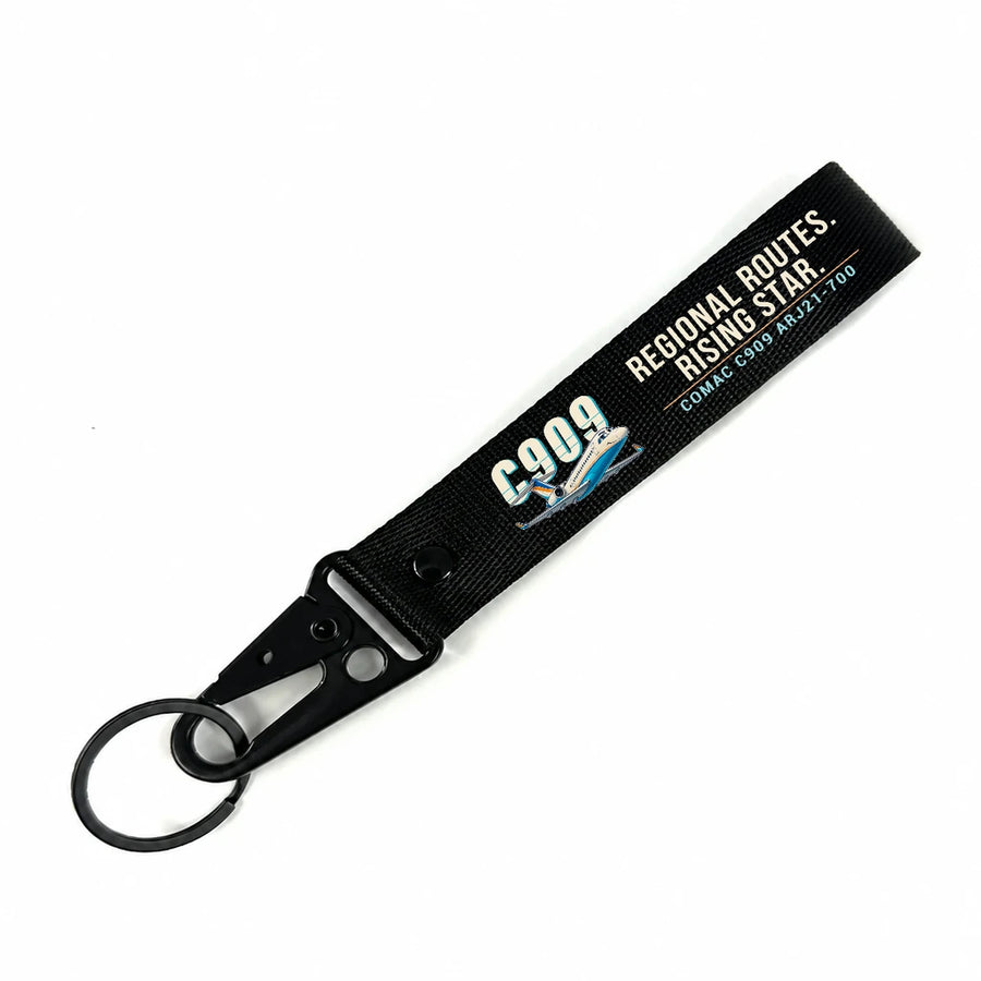 COMAC C909 ARJ21-700 Hawk-Shaped Key Chains - Black - Cartoon