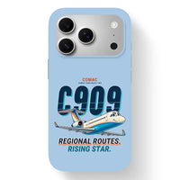 Thumbnail for COMAC C909 ARJ21-700 - Cartoon - MagSafe iPhone 17 Pro - Light Blue