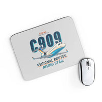 Thumbnail for COMAC C909 ARJ21-700 - Cartoon - Mouse Pad - Light Gray