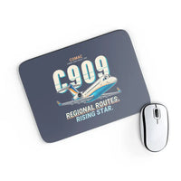 Thumbnail for COMAC C909 ARJ21-700 - Cartoon - Mouse Pad - Navy Blue