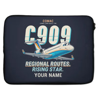Thumbnail for COMAC C909 ARJ21-700 - Cartoon + Name - Laptop Sleeve