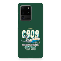 Thumbnail for COMAC C909 ARJ21-700 - Cartoon + Name - Samsung Case - Dark Green