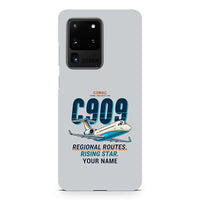 Thumbnail for COMAC C909 ARJ21-700 - Cartoon + Name - Samsung Case - Light Gray