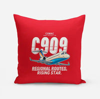 Thumbnail for COMAC C909 ARJ21-700 - Cartoon - Pillow - Red