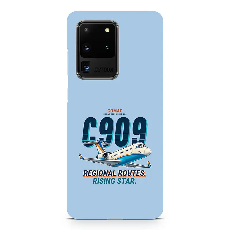 COMAC C909 ARJ21-700 - Cartoon - Samsung Case - Light Blue