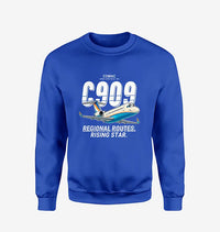 Thumbnail for COMAC C909 ARJ21-700 - Cartoon - Sweatshirt - Blue