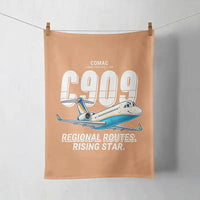 Thumbnail for COMAC C909 ARJ21-700 - Cartoon - Towel - Orange