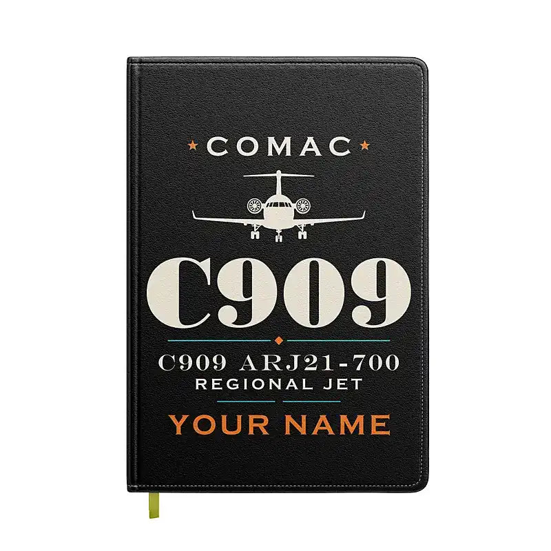 COMAC C909 ARJ21-700 - Heritage + Name - Notebook - Black