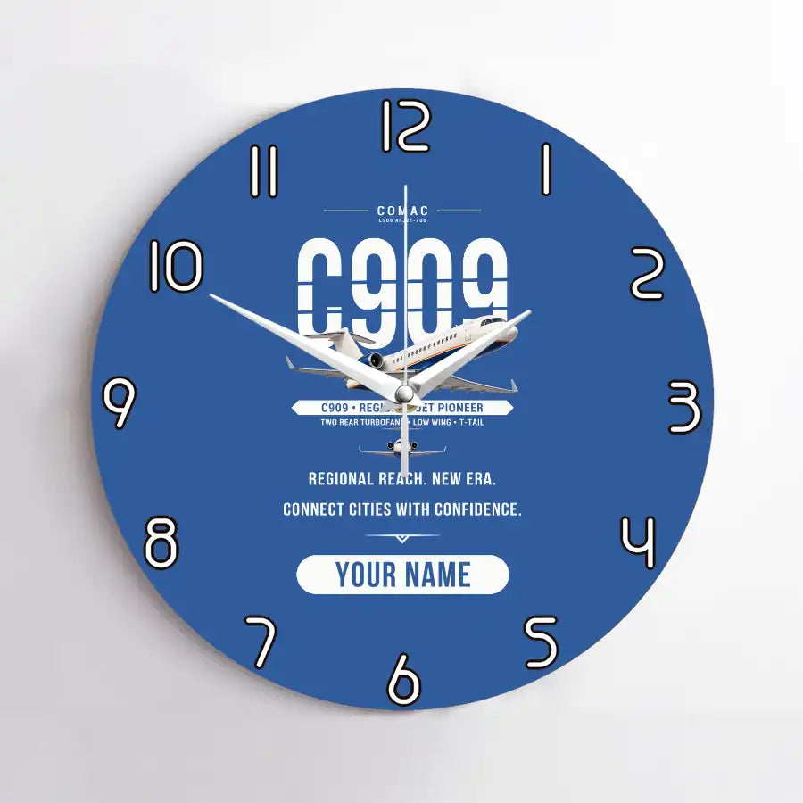 COMAC C909 ARJ21-700 - Original + Name - No Frame - Blue