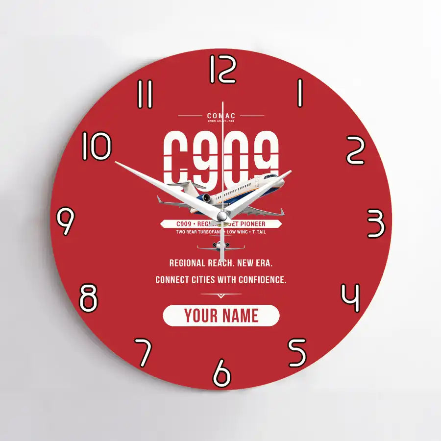 COMAC C909 ARJ21-700 - Original + Name - No Frame - Red