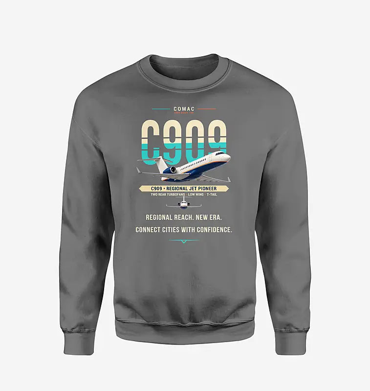 COMAC C909 ARJ21-700 - Original - Sweatshirt - Gray