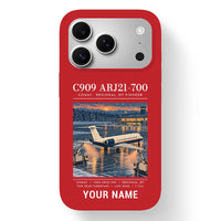 Thumbnail for COMAC C909 ARJ21-700 - Poster + Name - MagSafe iPhone 17 Pro - Red