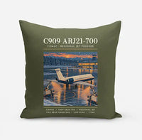Thumbnail for COMAC C909 ARJ21-700 - Poster - Pillow - Green Army