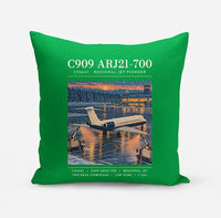 Thumbnail for COMAC C909 ARJ21-700 - Poster - Pillow - Green