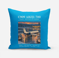 Thumbnail for COMAC C909 ARJ21-700 - Poster - Pillow - Turquoise