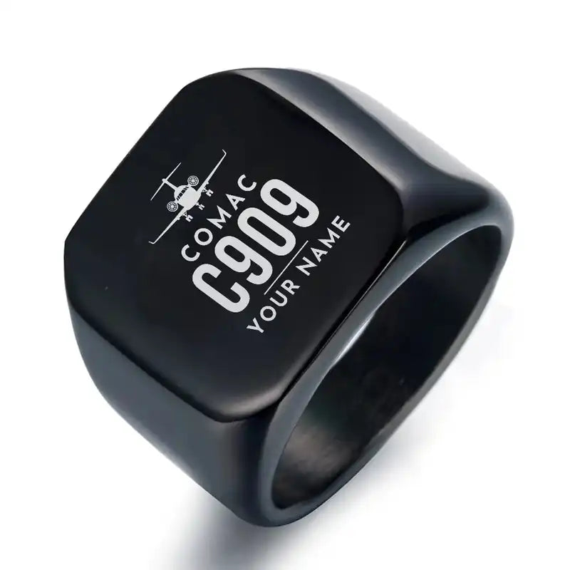 COMAC C909 ARJ21-700 - Ring - Heritage + Name - Black