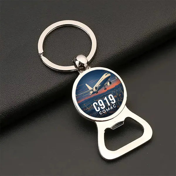 COMAC C919 - 3D - Bottle Opener Key Chain - Full Print