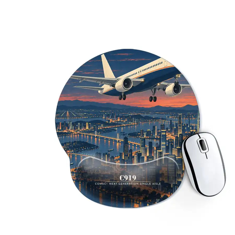 COMAC C919 - 3D - Ergonomic Mouse Pad - Full Print