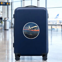 Thumbnail for COMAC C919 - 3D + Name - Circle Sticker - Suitcase
