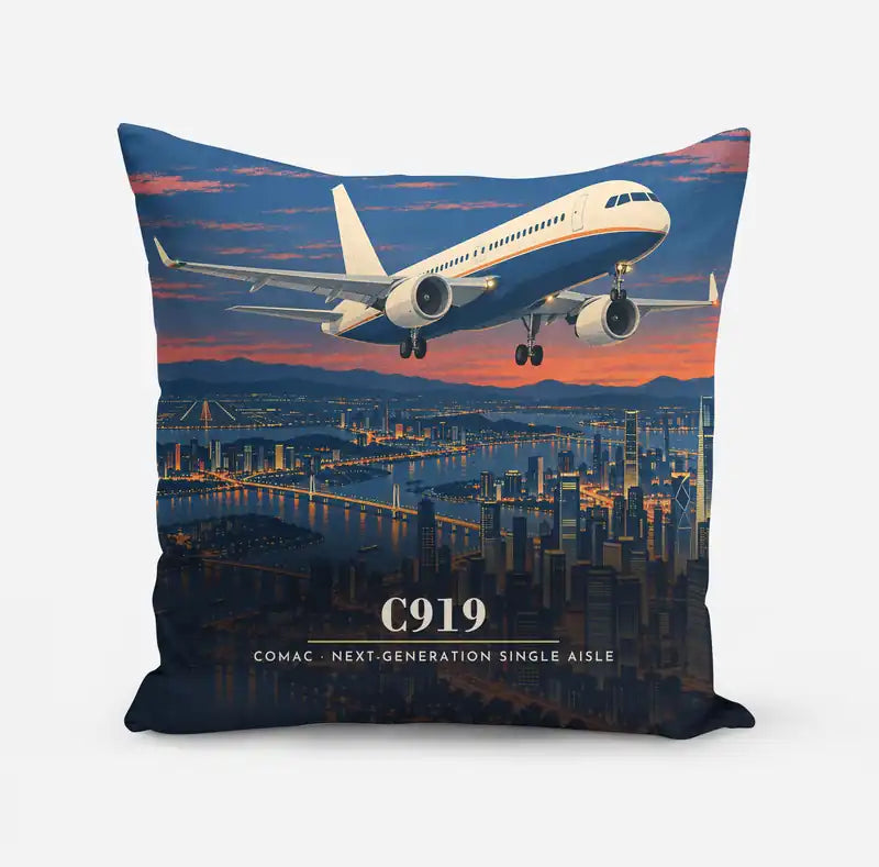 COMAC C919 - 3D - Pillow - Full Print