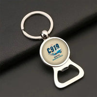 Thumbnail for COMAC C919 - Cartoon - Bottle Opener Key Chain - Beige