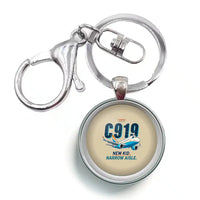 Thumbnail for COMAC C919 - Cartoon - Circle Key Chain - Beige