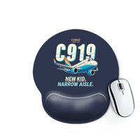 Thumbnail for COMAC C919 - Cartoon - Ergonomic Mouse Pad - Navy Blue