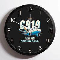 Thumbnail for COMAC C919 - Cartoon - Framed - Black
