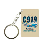 Thumbnail for COMAC C919 - Cartoon - Key Chain - Beige