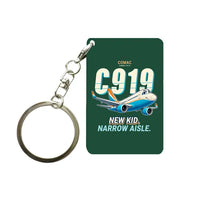 Thumbnail for COMAC C919 - Cartoon - Key Chain - Dark Green