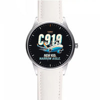 Thumbnail for COMAC C919 - Cartoon - Leather Strap - White Leather Strap
