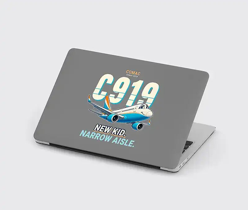 COMAC C919 - Cartoon - MacBook Case - Gray
