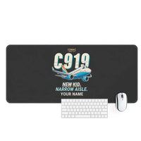 Thumbnail for COMAC C919 - Cartoon + Name - Desk Mat - Black