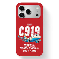 Thumbnail for COMAC C919 - Cartoon + Name - MagSafe iPhone 17 Pro - Red