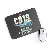 Thumbnail for COMAC C919 - Cartoon + Name - Mouse Pad - Black