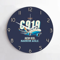 Thumbnail for COMAC C919 - Cartoon - No Frame - Navy Blue