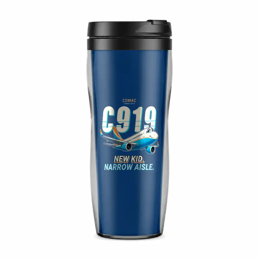 COMAC C919 - Cartoon - Plastic (No Holder) - Blue