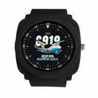 Thumbnail for COMAC C919 - Cartoon - Rubber Strap - Black