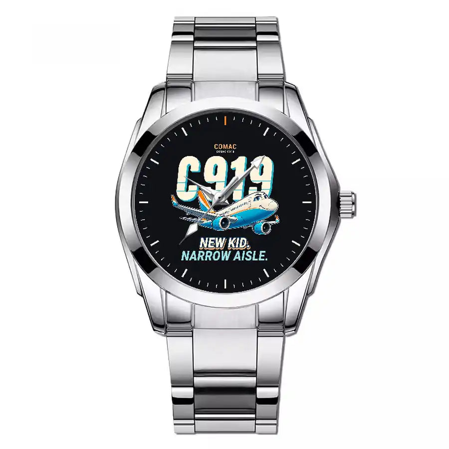 COMAC C919 - Cartoon - Stainless Steel Band - For Men