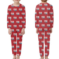 Thumbnail for COMAC C919 - Children Pajamas - Cartoon Pattern - Red